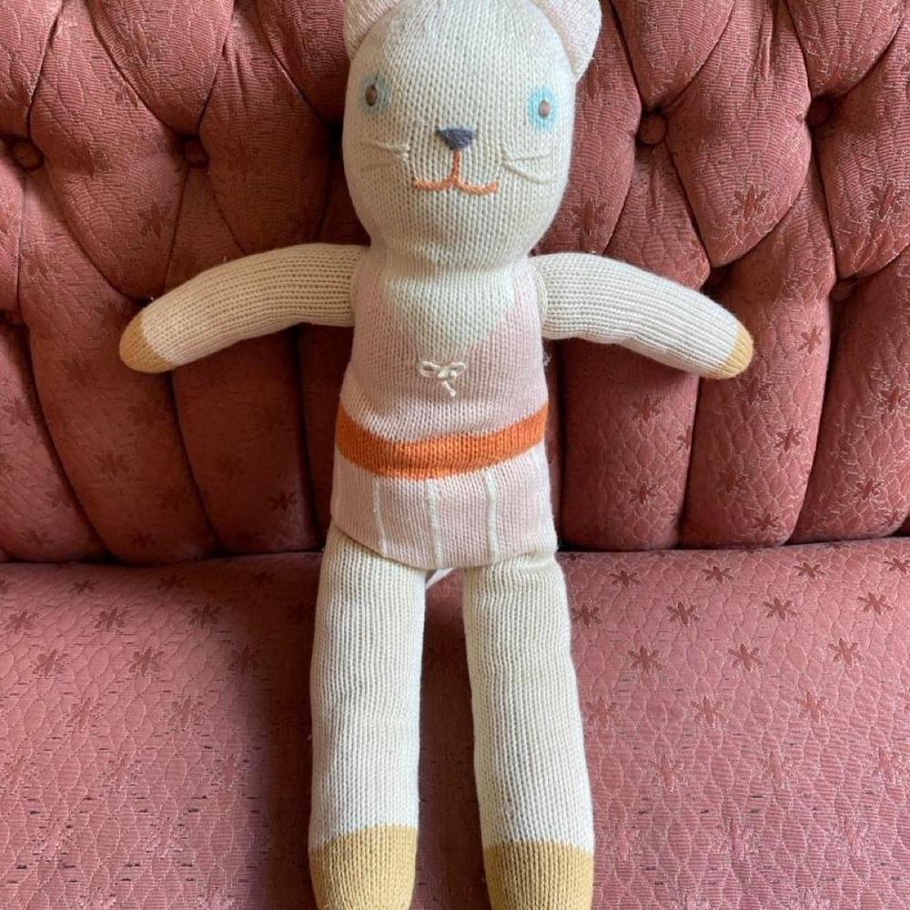 Blabla Kids Colette The Cat Knit Doll Stuffed Animal 18" Toy s11
